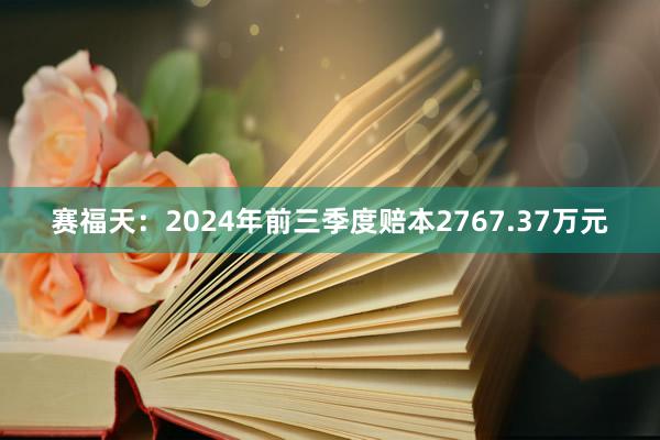 赛福天：2024年前三季度赔本2767.37万元